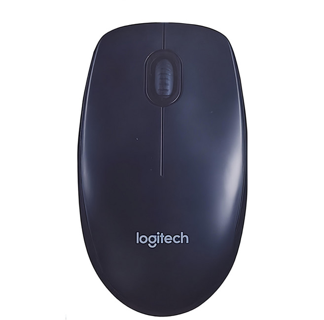 logitech 羅技 B100有線光學滑鼠, M-U0026, 黑色