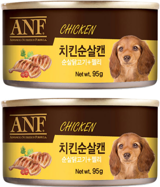 ANF 강아지 간식캔, 치킨순살맛, 95g, 48개