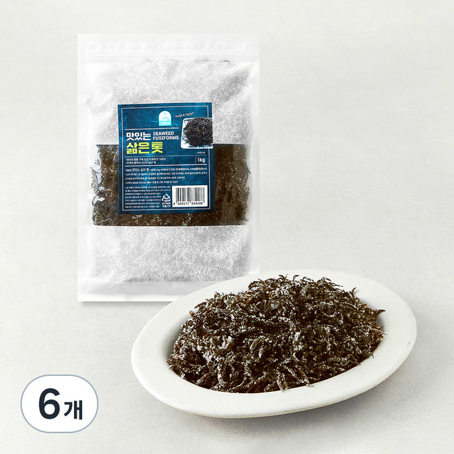 주일상사 맛있는 삶은 톳, 1kg, 6개