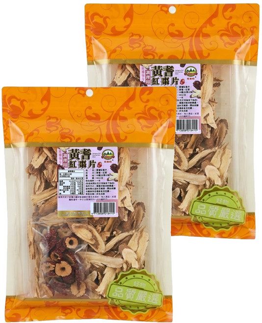 WON LAI WON 旺來旺 黃耆紅棗片, 100g, 2包