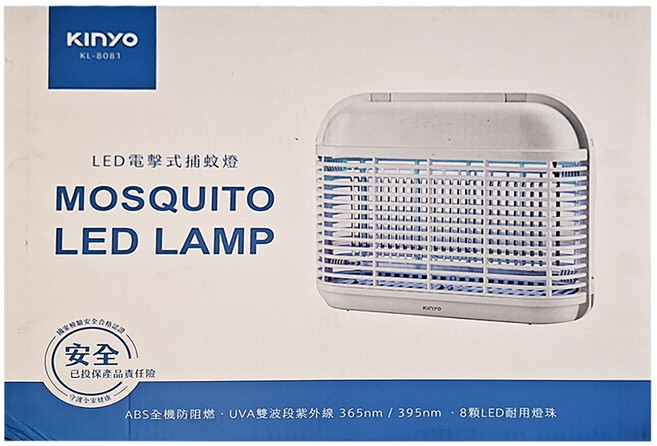 Kinyo LED電擊式捕蚊燈 白色, KL-8081