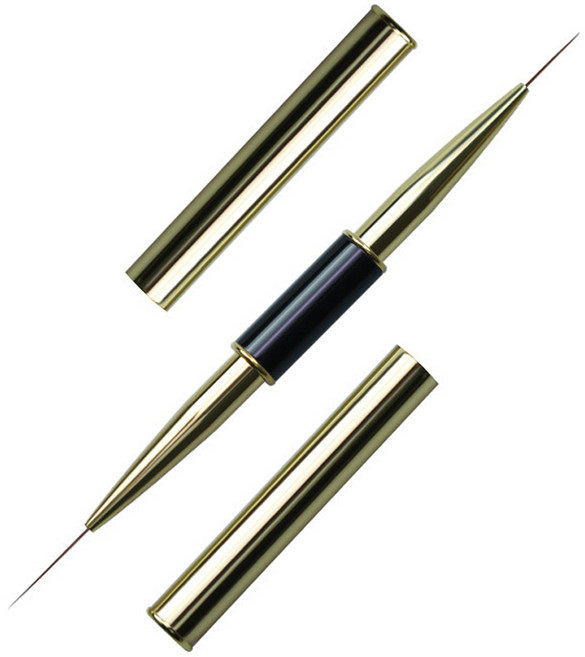 포켓형 듀얼 네일 브러쉬 KN-B3028, 1개, 혼합색상