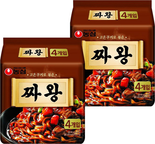 농심 짜왕 134g, 8개