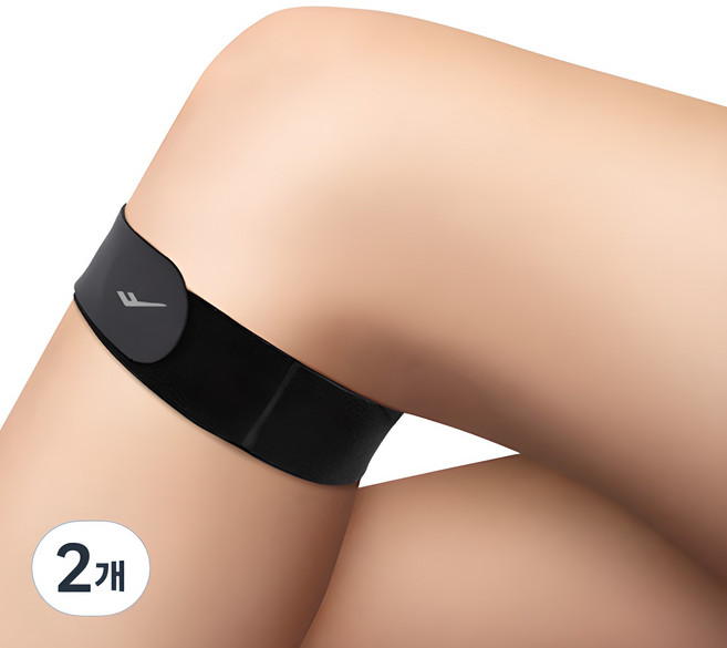 프로스펙스 스킨핏 슬개건 압박밴드, 2개, 블랙