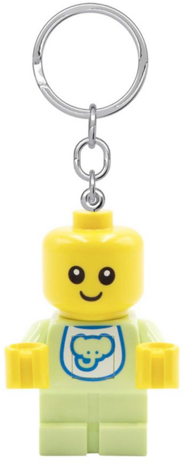 LEGO LED鑰匙圈 KE209H 3.7 x 3.0 x 5.2cm 23g, 寶寶 黃色 + 綠色, 1個