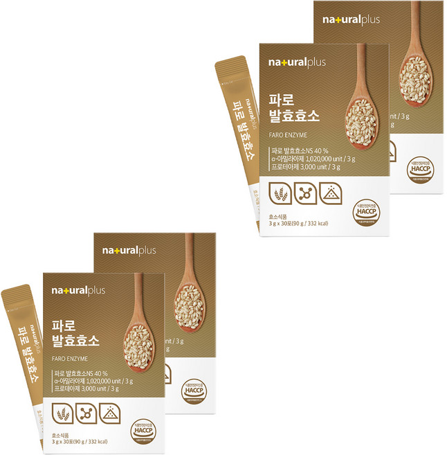 내츄럴플러스 파로 발효효소 30p, 90g, 4개