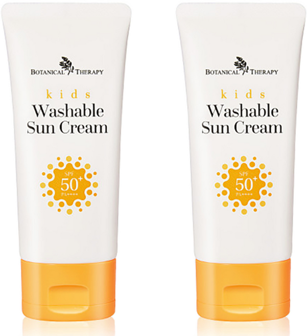 보타니컬테라피 키즈 워셔블 썬크림 SPF50+ PA++++, 60ml, 2개