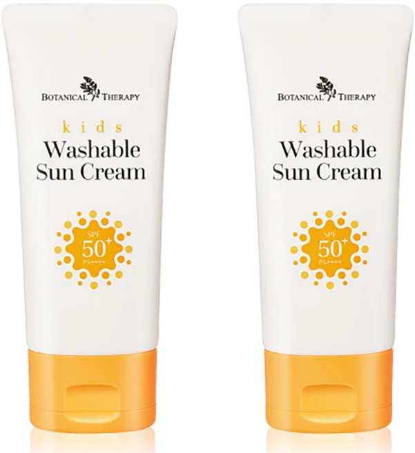 보타니컬테라피 키즈 워셔블 썬크림 SPF50+ PA++++, 60ml, 2개 - 쿠팡