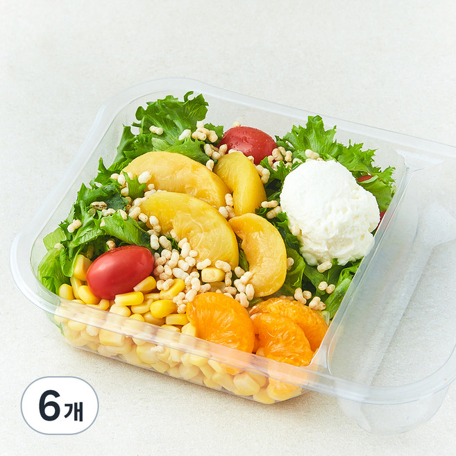 스윗밸런스 허니리코타치즈 후르츠 샐러드, 240g, 6개