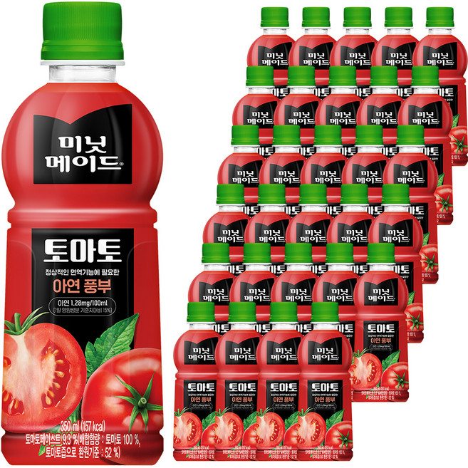 미닛메이드 토마토, 350ml, 48개