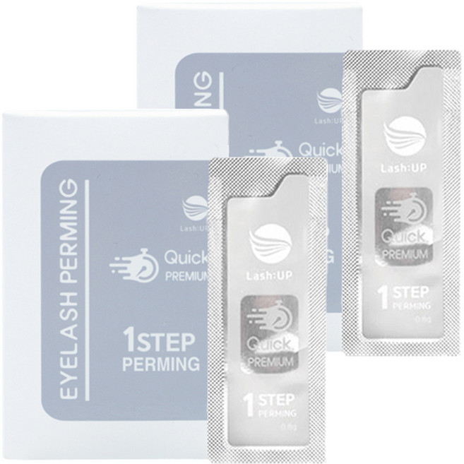 래쉬업 아이래쉬 & 브로우 퀵 프리미엄 펌 펌제 STEP1 10p, 2개