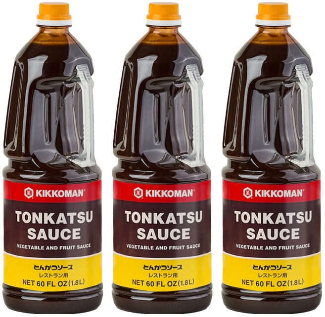 기꼬만 돈까스 소스, 1.8L, 3개