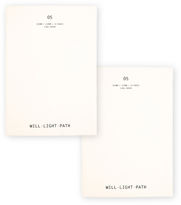 대시앤도트 인 에센스 미니 노트 05 의지빛길, 아이보리, 2개