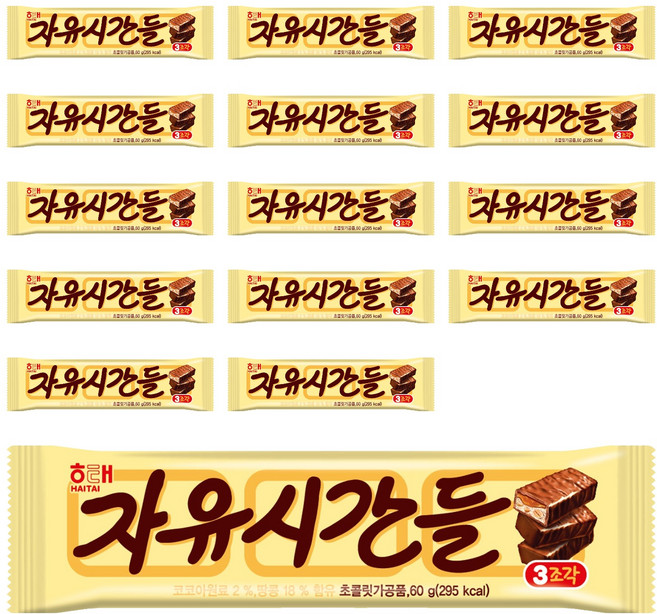 자유시간 들 초코바, 60g, 15개