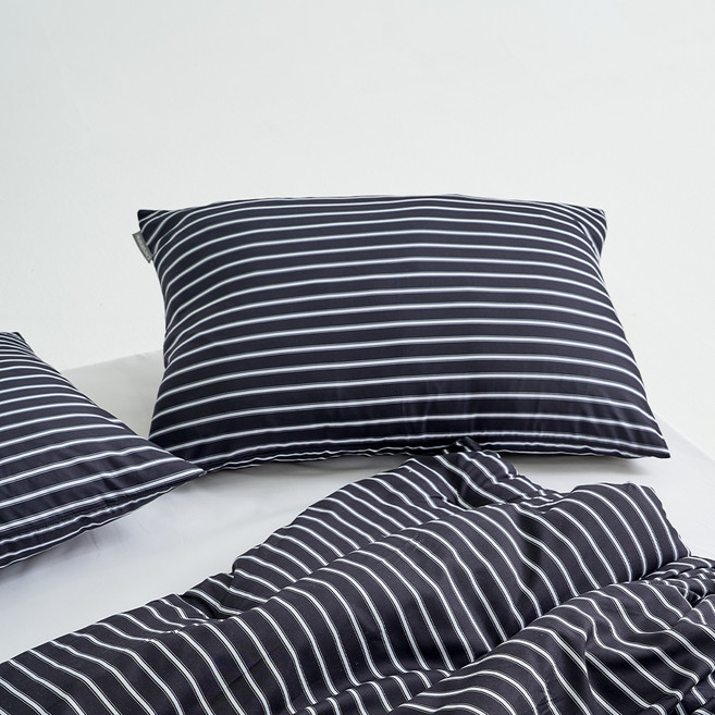 데시뉴 하이틴 스트라이프 항균 홑겹 베개커버