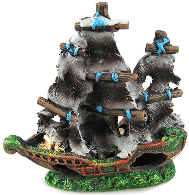 아쿠아비 수족관 해적선 장식, 1개