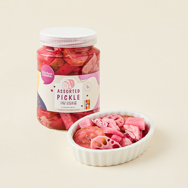 키친콤마 저당 모듬피클, 460g, 1개