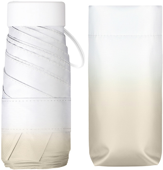 코멧 UV 99.9% 자외선(UV) 차단 초경량 5단 미니 우산 양산 + 커버포함