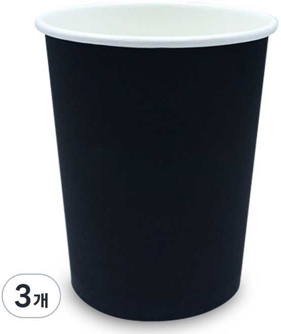 로앤그린 투고팩 로앤블랙 종이컵 300ml, 100개입, 3개