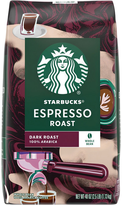스타벅스 에스프레소 로스트 커피 원두, 홀빈(분쇄안함), 1.13kg, 1개