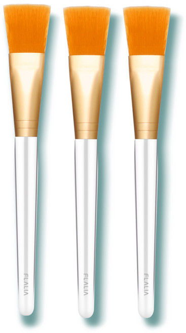 플라리아 골드 팩 브러쉬, 혼합 색상, 3개