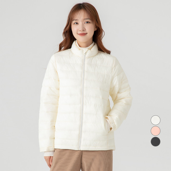 캐럿 여성용 루즈핏 경량 집업 자켓