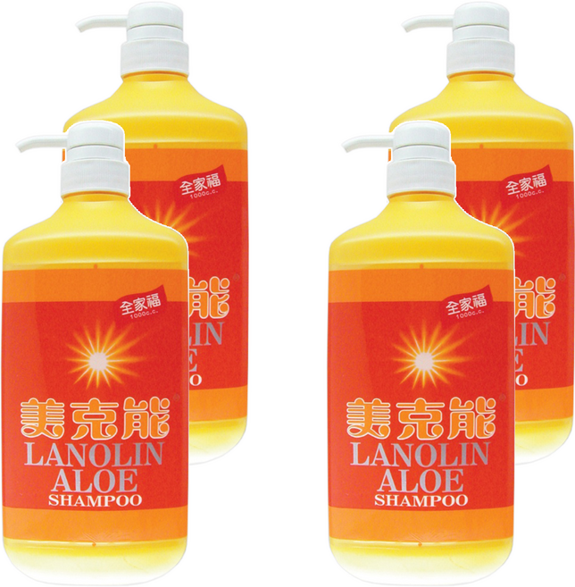 MEKELONG 金美克能 洗髮精, 1L, 4瓶