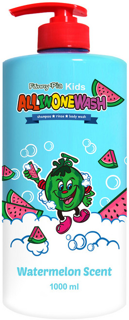 퍼니피아 키즈 3in1 올인원클렌저 수박, 1L, 1개