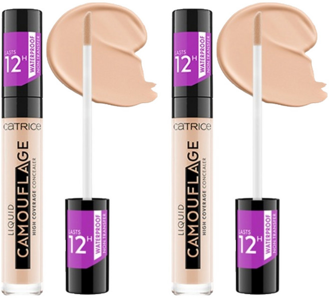 CATRICE 卡翠絲 Camouflage 遮瑕液 5ml, 005 Light Natural, 2支