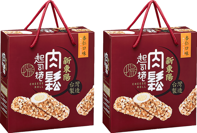 新東陽 肉鬆起司捲禮盒 杏仁口味, 300g, 2盒