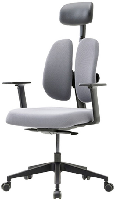 듀오백 골드 사무용 학생용 공부의자 D2500G-AS, 그레이