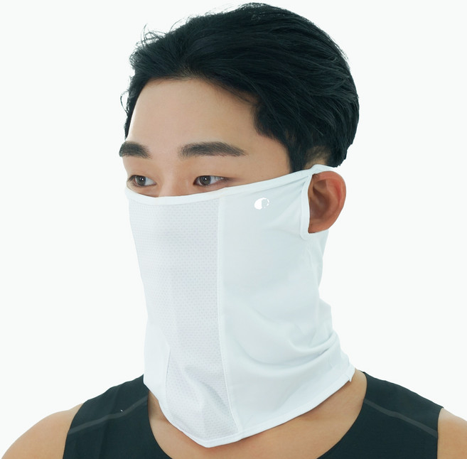 유에서무 자외선 차단 쿨링 마스크, 화이트, 1개