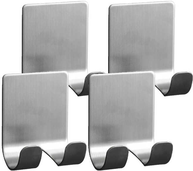 홈바내쓰 스텐 304 면도기 거치대 2p, 실버, 4개