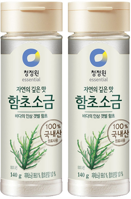 청정원 함초소금, 140g, 2개