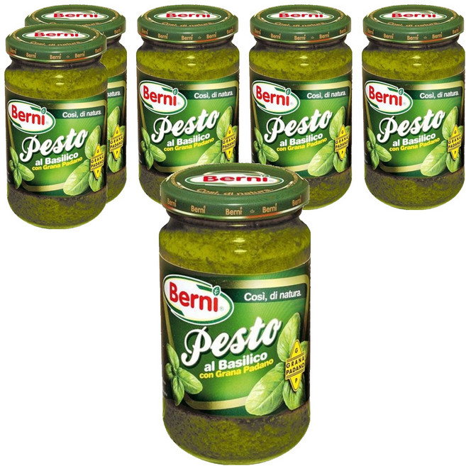 베르니 바질 페스토, 195g, 6개