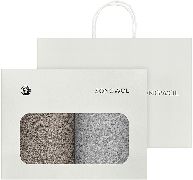 송월타월 코지 호텔 세면 타올 150g 30수 면사 쇼핑백, 랜덤발송, 2개