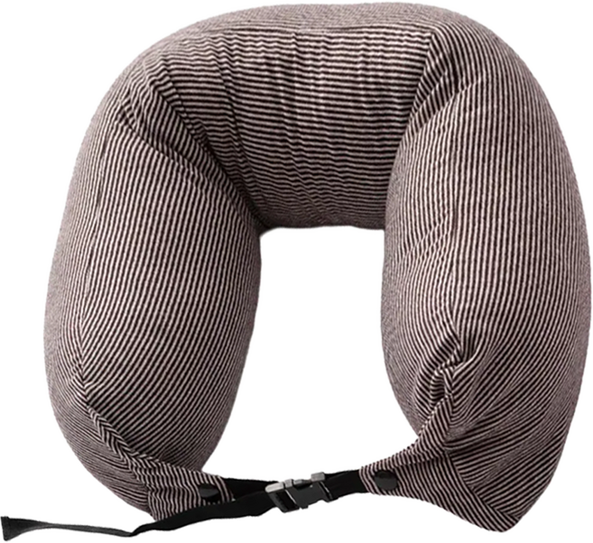 半島良品 條紋U型枕 S03, 棕色