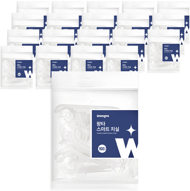 왕타 스마트 치실, 75mm, 500개입, 4개