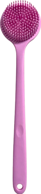 新升級好好握洗澡刷背刷 輕量款 矽膠+尼龍材質, 粉紅佳人, 1支, 1支