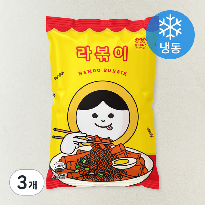 남도분식 라볶이 밀키트 (냉동), 606g, 3개