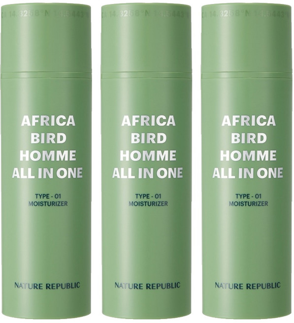 네이처리퍼블릭 아프리카 버드 옴므 올인원 모이스처라이저, 150ml, 3개