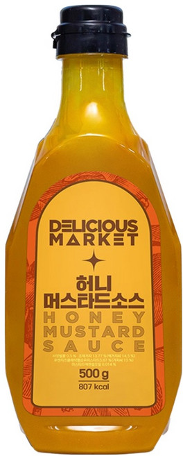 딜리셔스마켓 허니머스타드소스, 500g, 1개
