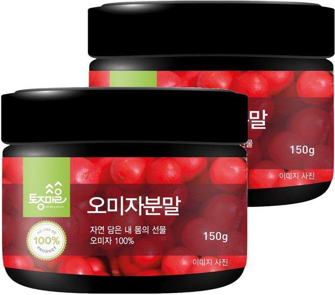 토종마을 오미자분말, 2개, 150g