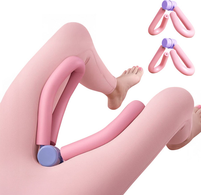 롱런해빗 입문용 허벅지 내전근 엉덩이 케겔 운동기구 2p, LH_002, 핑크