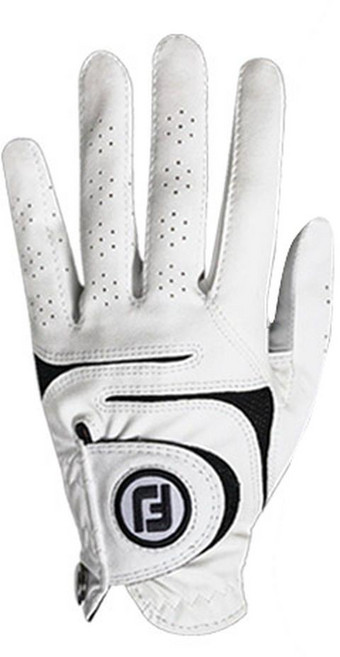 FootJoy 女款 WeatherSof 高爾夫手套 雙手, 白色, 1雙