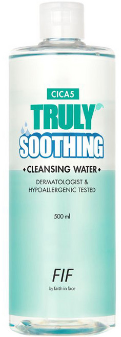 페이스인페이스 시카 5 트룰리 수딩 클렌징 워터, 500ml, 1개