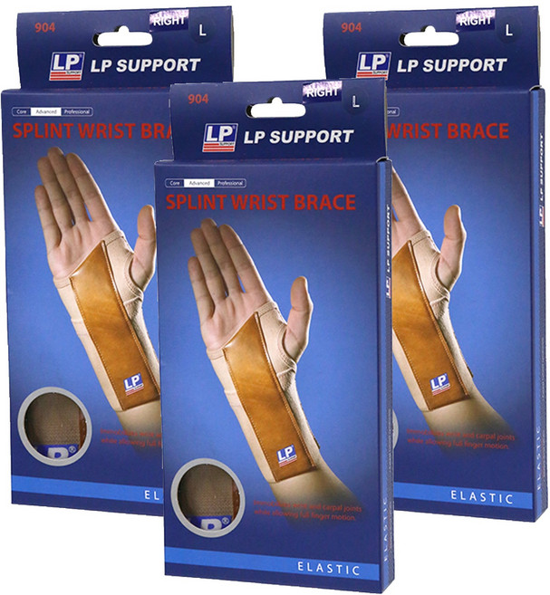 엘피서포트 904-R-TAN 덧대 부목 손목 보호대 오른쪽, 3개