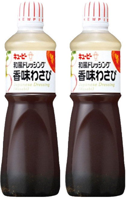 큐피 와사비 드레싱, 1L, 2개