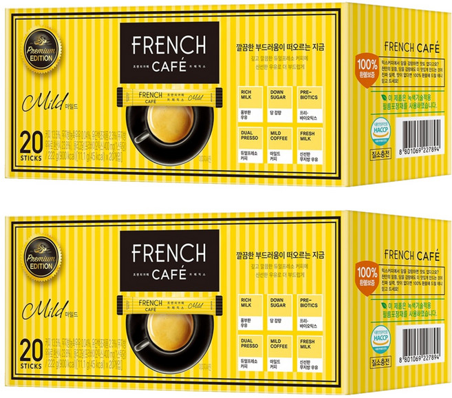 프렌치카페 커피믹스 스틱 마일드, 11.1g, 20개입, 2개