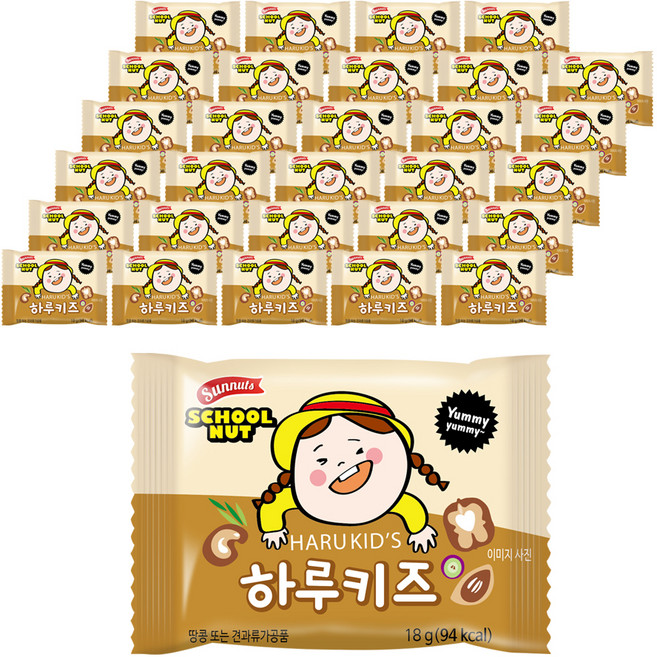 하루견과 하루키즈, 30개, 키즈, 18g